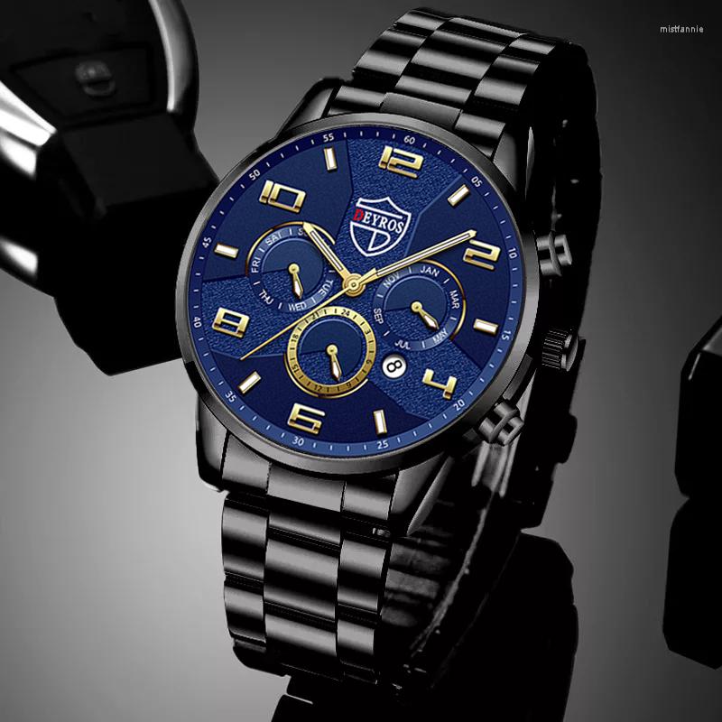 Wristwatches Luxury Mens Fashion Casual Quartz Watches For Men Calendar Luminous Stainless Steel Wrist Watch Man Leather Montre Homme, Leather black red 
Wristwatches Luxury Mens Fashion Casual Quartz Watches For Men Calendar Luminous Stainless Steel Wrist Watch Man Leather Montre Homme, Leather black red