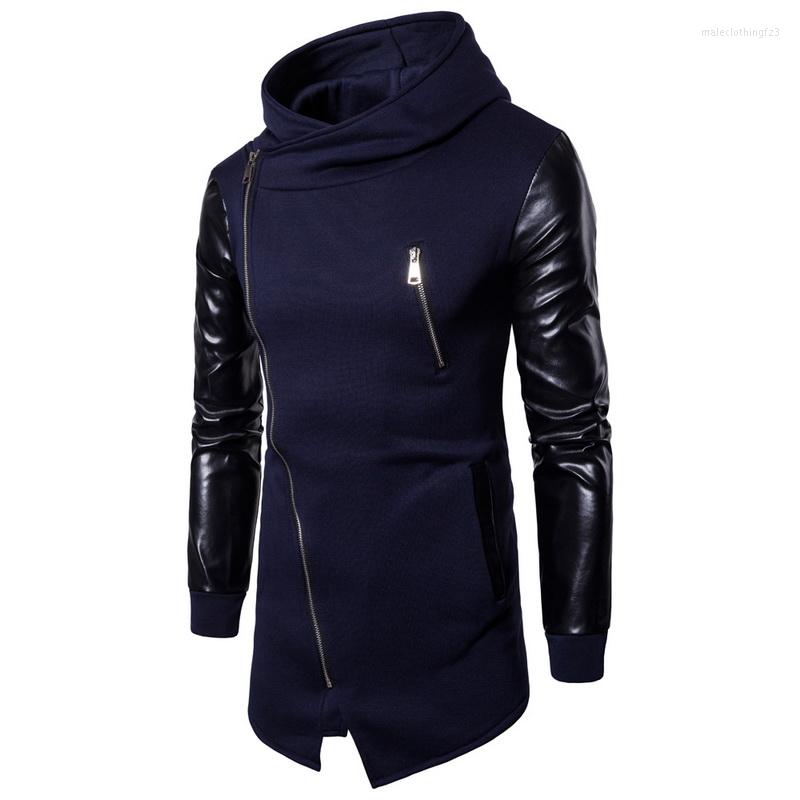 Men's Hoodies Harajuku Mens Casual Zipper Hoodie Jackets Pu Leather Patchwork Motorcycle Outwear Coat Irregular Rock Coats, Black
Men's Hoodies Harajuku Mens Casual Zipper Hoodie Jackets Pu Leather Patchwork Motorcycle Outwear Coat Irregular Rock Coats, Black