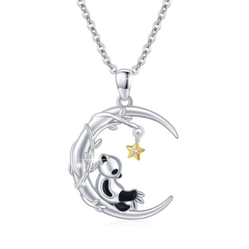 Pendant Necklaces Trendy Star Moon Panda Necklace Charm Women's Fashion Wedding Jewelry Accessories Party GiftsPendant
Pendant Necklaces Trendy Star Moon Panda Necklace Charm Women's Fashion Wedding Jewelry Accessories Party GiftsPendant