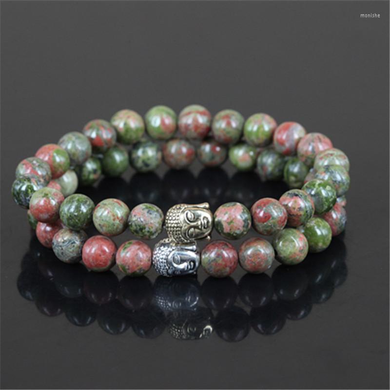 Strand 2pcs High Quality Natural Unakite Stone Round Beads Charm Women Bracelet Mercy Buddha Head Men Stretch
Strand 2pcs High Quality Natural Unakite Stone Round Beads Charm Women Bracelet Mercy Buddha Head Men Stretch