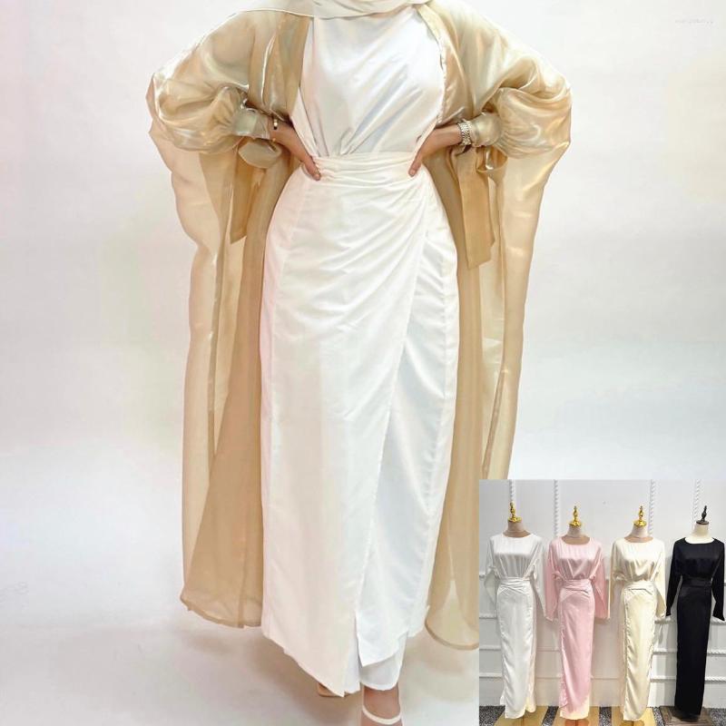 Ethnic Clothing Women Silky Aerobin Hijab Dress Ramadan Eid Djellaba Abaya Dubai Shiny Soft Puff Muslim Slim Turkey Belt With Islamic 2023
Ethnic Clothing Women Silky Aerobin Hijab Dress Ramadan Eid Djellaba Abaya Dubai Shiny Soft Puff Muslim Slim Turkey Belt With Islamic 2023
