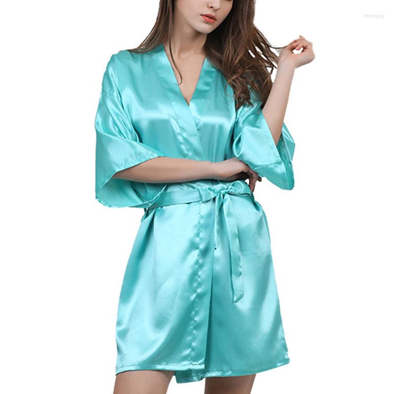 Women's Sleepwear Women Silk Satin Solid Kimono Robe 2023 Sexy Bathrobe Bridesmaid Dressing Gown For Large Size, Black
Women's Sleepwear Women Silk Satin Solid Kimono Robe 2023 Sexy Bathrobe Bridesmaid Dressing Gown For Large Size, Black