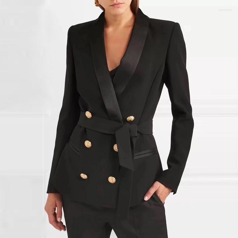 Women' Suits 2023 Early Spring Fashion Women' Double-breasted Tie Slim Small Suit OL Temperament Professional Jacket Female High, Black
Women' Suits 2023 Early Spring Fashion Women' Double-breasted Tie Slim Small Suit OL Temperament Professional Jacket Female High, Black
