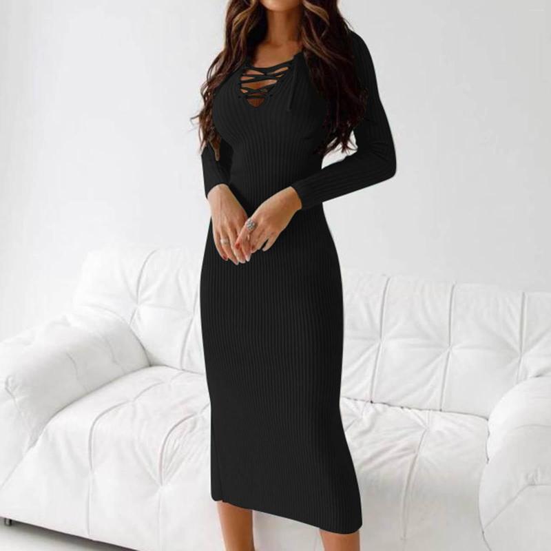 Casual Dresses Women's Pothole Split Sleeveless Knit For Women Top Long Summer Beach With Sleeves, Black
Casual Dresses Women's Pothole Split Sleeveless Knit For Women Top Long Summer Beach With Sleeves, Black