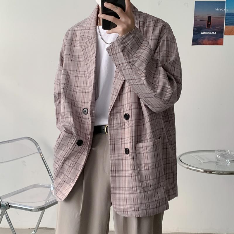 Men's Suits Legible Spring Autumn Men Blazer Casual Loose Plaid Suit Male Oversized Korean Jackets For Man, Qian hui
Men's Suits Legible Spring Autumn Men Blazer Casual Loose Plaid Suit Male Oversized Korean Jackets For Man, Qian hui