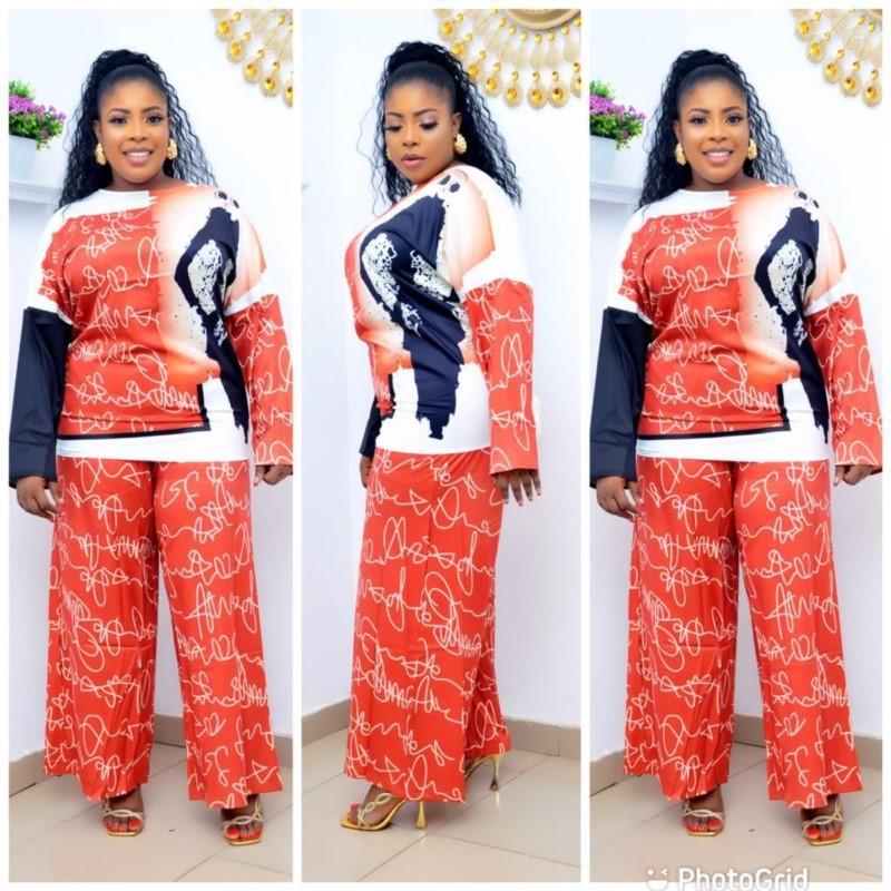 Ethnic Clothing 2 Piece Set Casual Print African Big Size Women's Tops And Pants Matching Famous Suit Bazin Baggy Traditional Fall
Ethnic Clothing 2 Piece Set Casual Print African Big Size Women's Tops And Pants Matching Famous Suit Bazin Baggy Traditional Fall