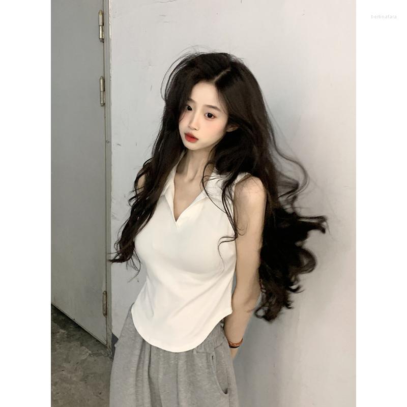 Women' Tanks Syeazeam Women Vest Casual Sexy T-Shirt 2023 Fashion Hong Kong Style Slim Top Simple Versatile Temperament Female Clothing, Black
Women' Tanks Syeazeam Women Vest Casual Sexy T-Shirt 2023 Fashion Hong Kong Style Slim Top Simple Versatile Temperament Female Clothing, Black