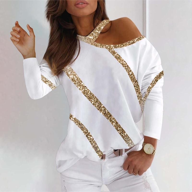 Women' Blouses Phnom Penh Stitching White Women' Casual Tops Sexy Off The Shoulder Hollow Out Tunic Elegant Fashoin Long Sleeve Shirts, Blue
Women' Blouses Phnom Penh Stitching White Women' Casual Tops Sexy Off The Shoulder Hollow Out Tunic Elegant Fashoin Long Sleeve Shirts, Blue