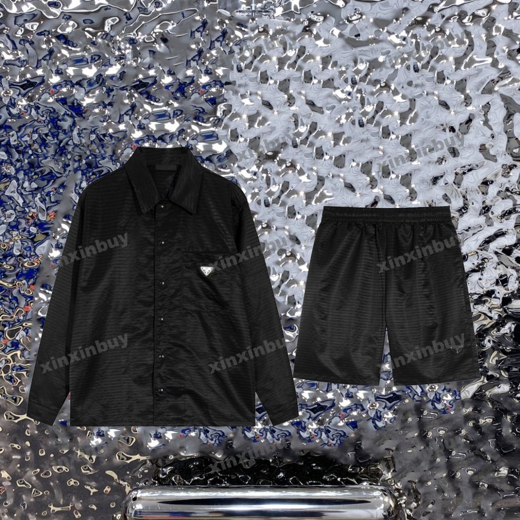 xinxinbuy Men designer Tee t shirt 23ss Nylon Metal triangle label pocket sets short sleeve cotton women Black M-2XL, 02
xinxinbuy Men designer Tee t shirt 23ss Nylon Metal triangle label pocket sets short sleeve cotton women Black M-2XL, 02
