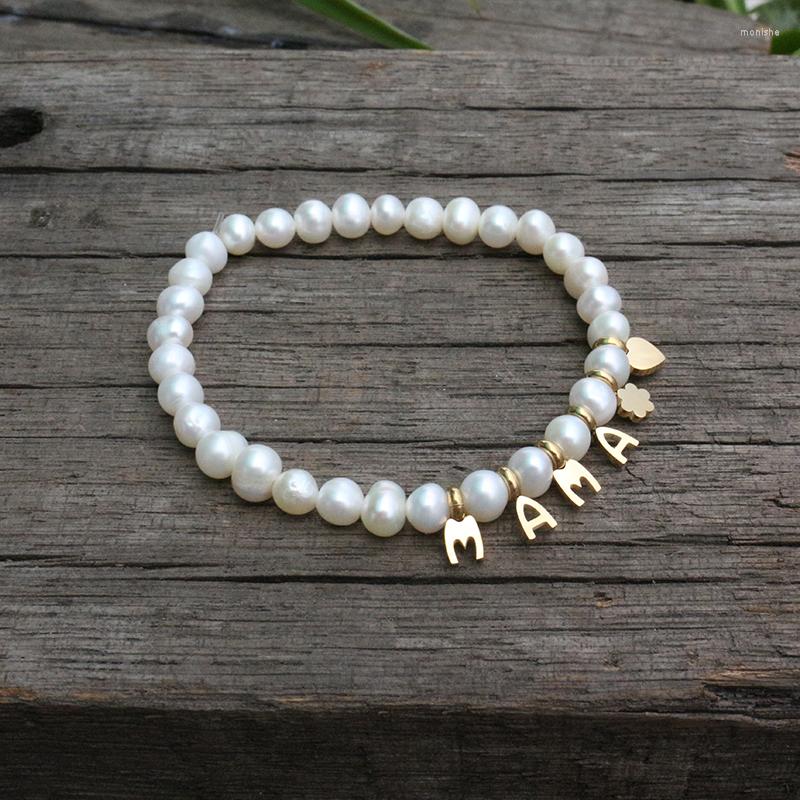 Charm Bracelets 6mm Freshwater Pearls Bracelet Mama Flower Heart Elegant And Charming A Beautiful Jewelry Gift For You
Charm Bracelets 6mm Freshwater Pearls Bracelet Mama Flower Heart Elegant And Charming A Beautiful Jewelry Gift For You
