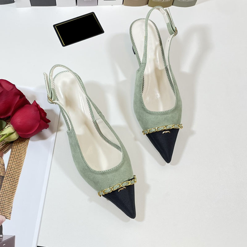 Womens Pointed Toes With Chain Dress Shoe Designer Sandal Chunky Heel Height 4.5cm Retro Black Slip On Slingbacks Adjustable Ankle Buckle Wedding Shoe Casual Shoe
Womens Pointed Toes With Chain Dress Shoe Designer Sandal Chunky Heel Height 4.5cm Retro Black Slip On Slingbacks Adjustable Ankle Buckle Wedding Shoe Casual Shoe