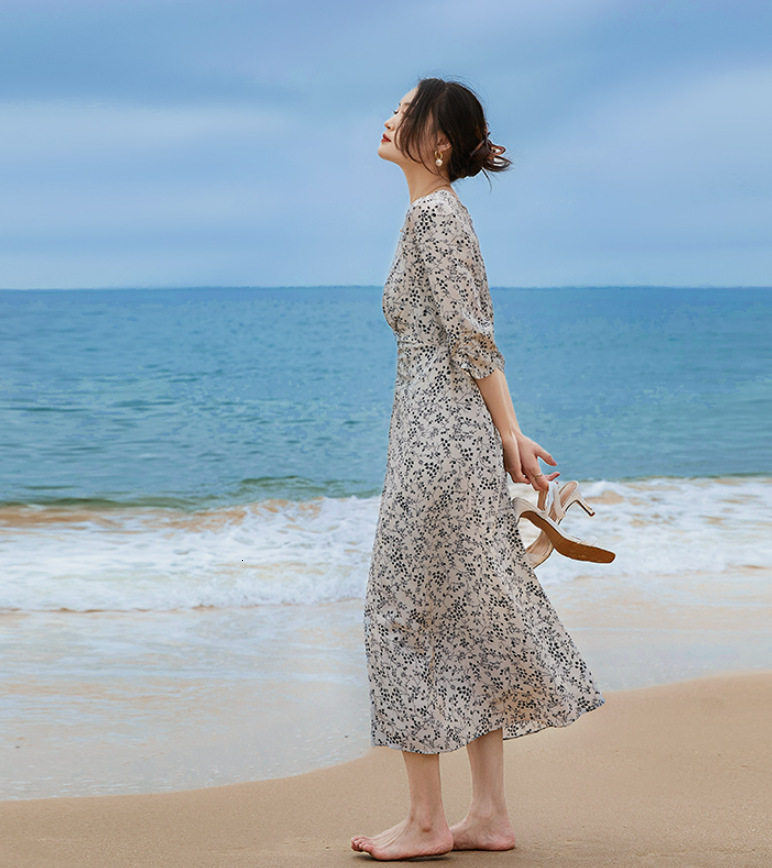 Casual Dresses TFE 47-89 SUMMER WOMENS SILK DRESSES LOOSE FIT 230316