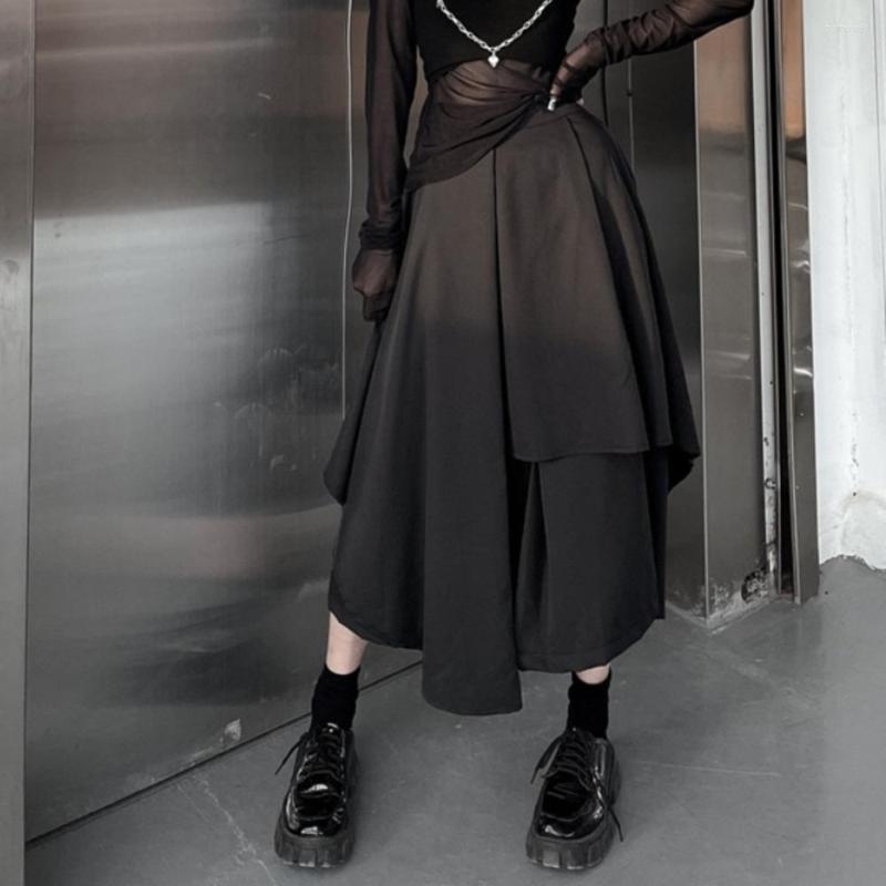 Skirts Gothic Retro Harajuku Irregular Skirt High Waist Medium Length Large Swing Fishtail Versatile A-line Summer Autumn, Black
Skirts Gothic Retro Harajuku Irregular Skirt High Waist Medium Length Large Swing Fishtail Versatile A-line Summer Autumn, Black