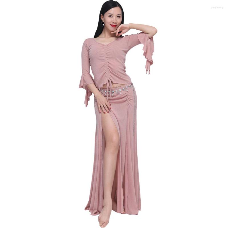 Stage Wear Belly Dance Top Dress With Ineer Pants Set V-Neck Slim India Custome Trumpet Sleeve Slit Practice Suit, Red
Stage Wear Belly Dance Top Dress With Ineer Pants Set V-Neck Slim India Custome Trumpet Sleeve Slit Practice Suit, Red