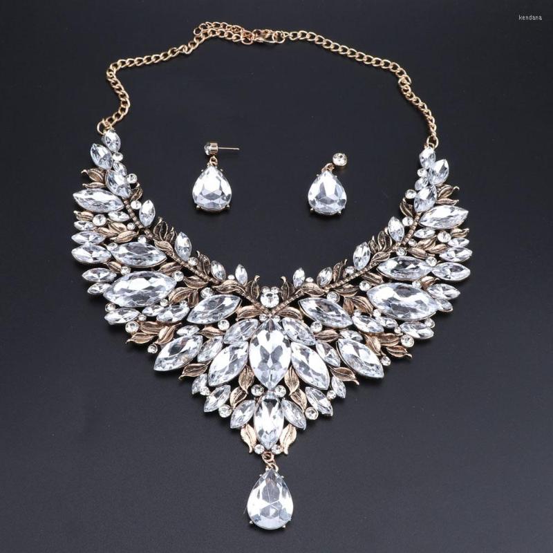 Necklace Earrings Set OEOEOS Retro Style Nigerian Wedding African Beads Crystal Party Dubai Jewelry, Picture shown
Necklace Earrings Set OEOEOS Retro Style Nigerian Wedding African Beads Crystal Party Dubai Jewelry, Picture shown