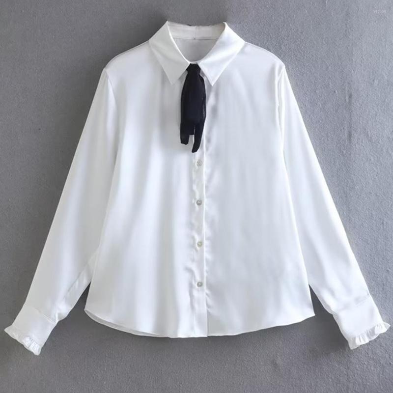 Women's Blouses Maxdutti England Style Blouse Women Simple Bow Silk White Shirt Casual
Women's Blouses Maxdutti England Style Blouse Women Simple Bow Silk White Shirt Casual