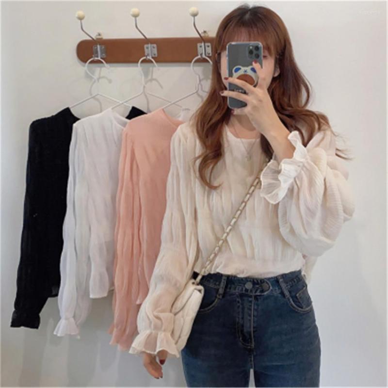 Women's Blouses Fashion Fall Blusas Mujer Autumn Korean Shirt O Neck Long Sleeve Elegant Blouse Women Solid Color Casual Tops, Pink
Women's Blouses Fashion Fall Blusas Mujer Autumn Korean Shirt O Neck Long Sleeve Elegant Blouse Women Solid Color Casual Tops, Pink
