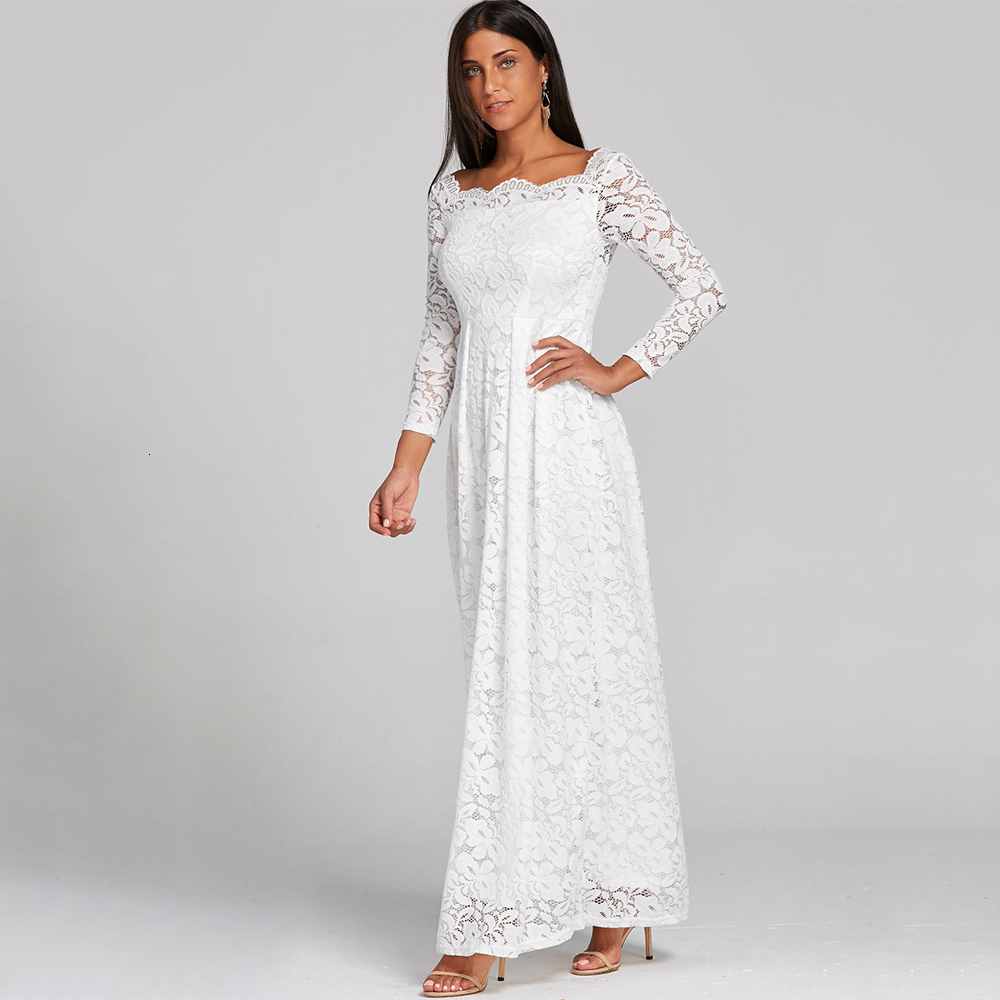Casual Dresses Woman Embroidery Lace Long Dress Sexy Slash Neck Wedding Party Wear Casual A-line White Vintage Maxi Dress Vestido 230316, White long
Casual Dresses Woman Embroidery Lace Long Dress Sexy Slash Neck Wedding Party Wear Casual A-line White Vintage Maxi Dress Vestido 230316, White long