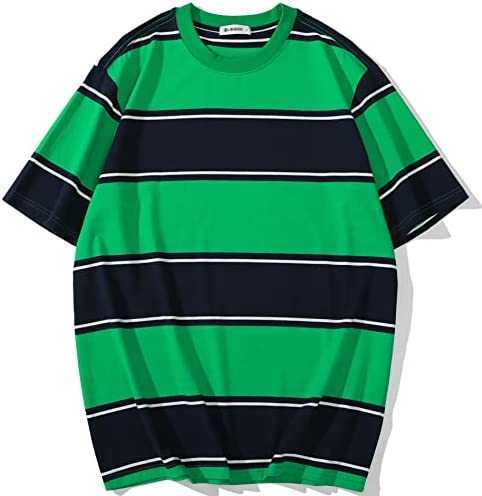 Men's tee shirts sleeve tee fashion loose fit classics crew neck stripe t-shirtU27H, 6102 green blue
Men's tee shirts sleeve tee fashion loose fit classics crew neck stripe t-shirtU27H, 6102 green blue