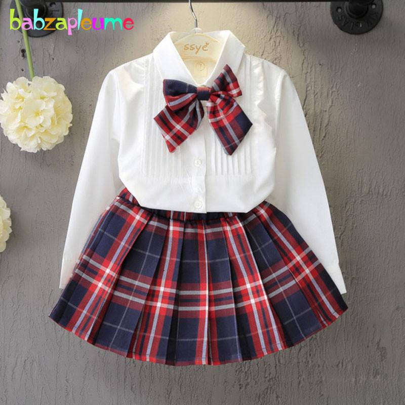 Clothing Sets 2PCS/2-6Years/Spring Autumn Baby Girls Outfits Korean Kids Clothes Suit Bow White Shirt Plaid Skirt Children Set BC1199
Clothing Sets 2PCS/2-6Years/Spring Autumn Baby Girls Outfits Korean Kids Clothes Suit Bow White Shirt Plaid Skirt Children Set BC1199