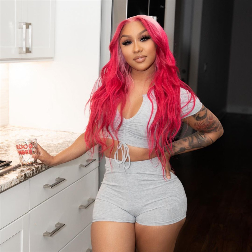 Bulk Wholesale Women's Tracksuits Solid Pit Shorts Set Women Half Open Collar Drawstring Shirt Crop Tops Shorts Outfits Activewear Suit 9474