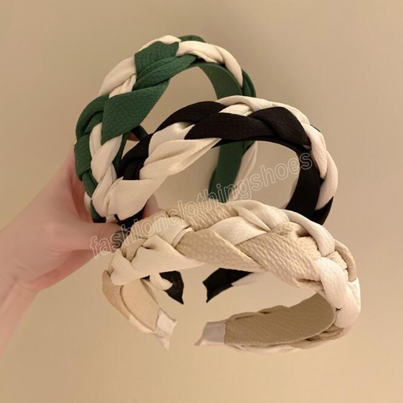 Fashion Women Headband Handmade Braided Hairband Geometric Fresh Color Turban Adult Hair Accessories
Fashion Women Headband Handmade Braided Hairband Geometric Fresh Color Turban Adult Hair Accessories