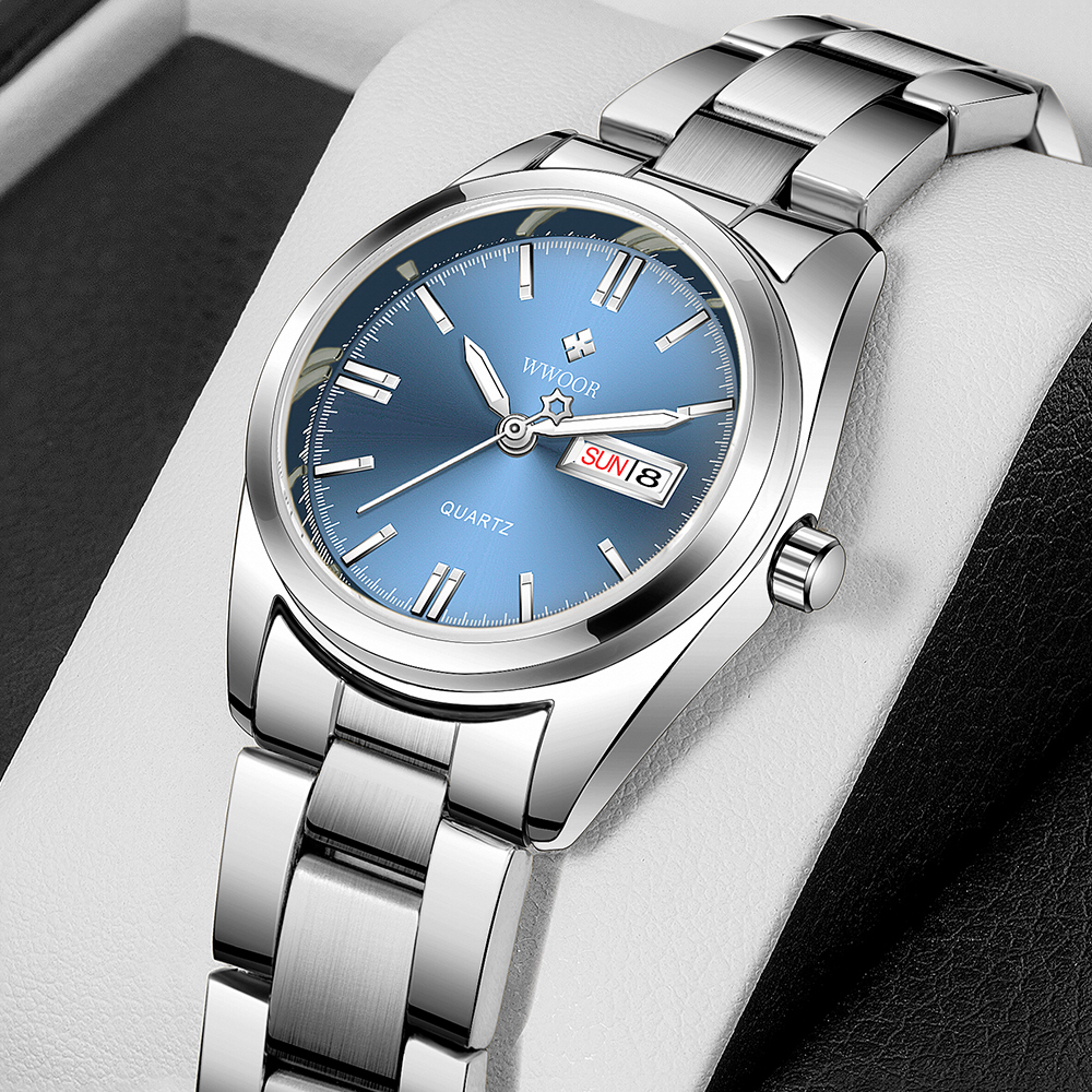 Women's Watches WWOOR Fashion Dress Wristwatch Ladies Quartz Brand Luxury Bracelet Full Steel Female Clock montre femme 230314, Blue
Women's Watches WWOOR Fashion Dress Wristwatch Ladies Quartz Brand Luxury Bracelet Full Steel Female Clock montre femme 230314, Blue
