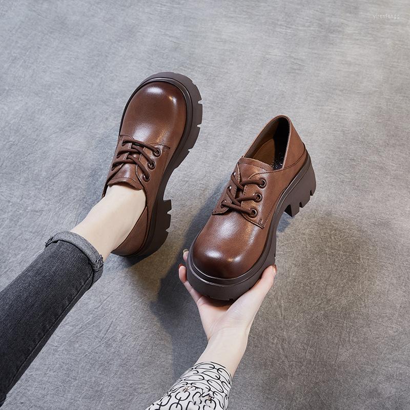 Dress Shoes 2023 Spring And Autumn Genuine Leather Single Women's Retro British Round Toe Thick Heels Two Small, Black
Dress Shoes 2023 Spring And Autumn Genuine Leather Single Women's Retro British Round Toe Thick Heels Two Small, Black