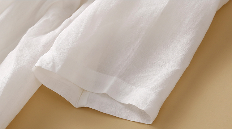 Casual Dresses Summer Women's Cotton and Linen Dress Ethnic Style Embroidery Temperament Round Neck Midi Skirt Loose and Casual 230316