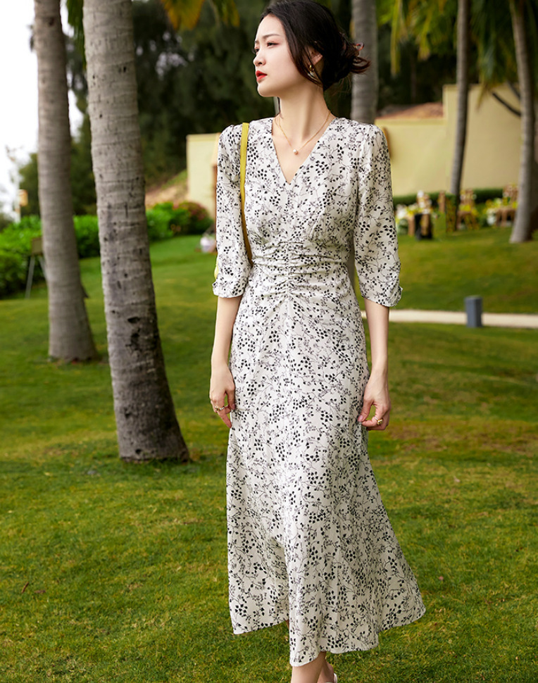 Casual Dresses TFE 47-89 SUMMER WOMENS SILK DRESSES LOOSE FIT 230316