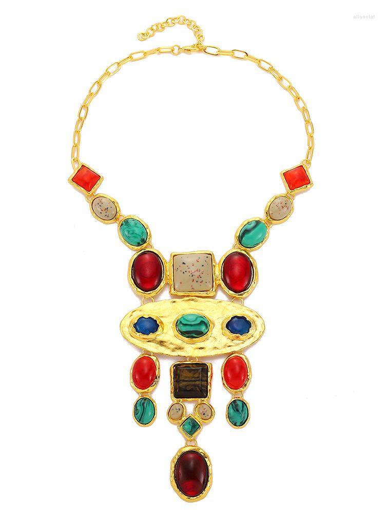 Chains Gold Color Metal Bohemia Statement Necklaces & Pendants Big Long Jewellry Cuban Chain Gothic Accessories For Women
Chains Gold Color Metal Bohemia Statement Necklaces & Pendants Big Long Jewellry Cuban Chain Gothic Accessories For Women