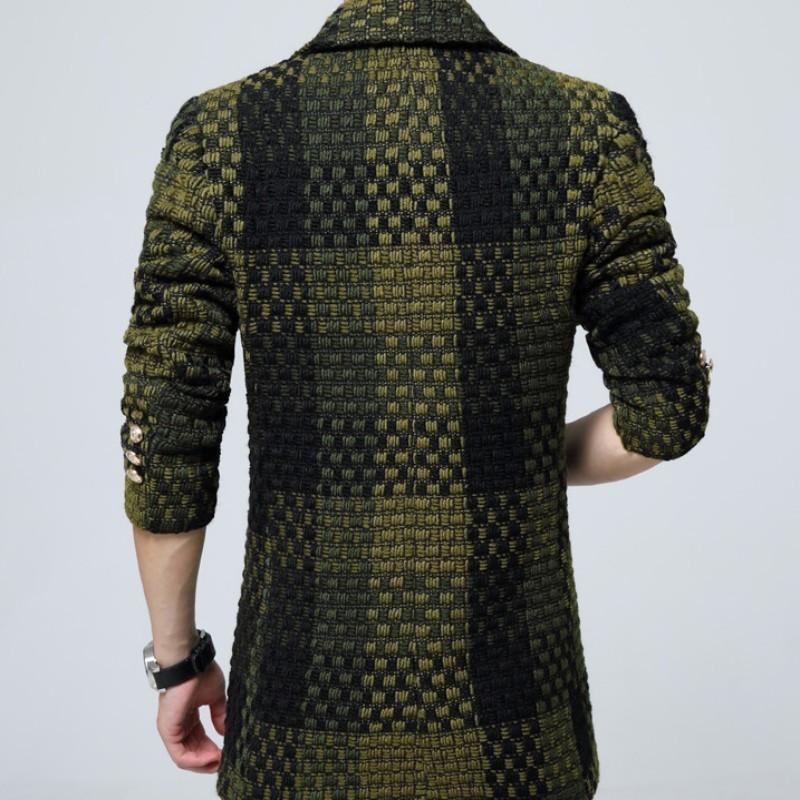 Men's Wool & Blends Winter Mens Warm Coat Retro Classic Plaid Lapel Slim Fit Sobretudo Masculino Casual Overcoat Korean Trench Plus Size -3, Green
Men's Wool & Blends Winter Mens Warm Coat Retro Classic Plaid Lapel Slim Fit Sobretudo Masculino Casual Overcoat Korean Trench Plus Size -3, Green