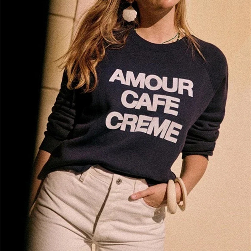 Womens Hoodies Sweatshirts Women Cotton Sweatshirt Top Letter Print Long Sleeve Loose Simple Casual Oneck Lady Pull Early Autumn 230316, Begie
Womens Hoodies Sweatshirts Women Cotton Sweatshirt Top Letter Print Long Sleeve Loose Simple Casual Oneck Lady Pull Early Autumn 230316, Begie