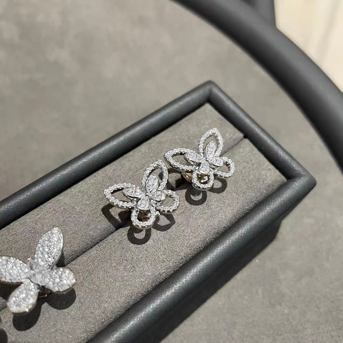 Round Stud Earring AAAAA Zircon 925 sterling silver Jewelry Engagement Charm Wedding Earrings for Women Promise Birthday Gift