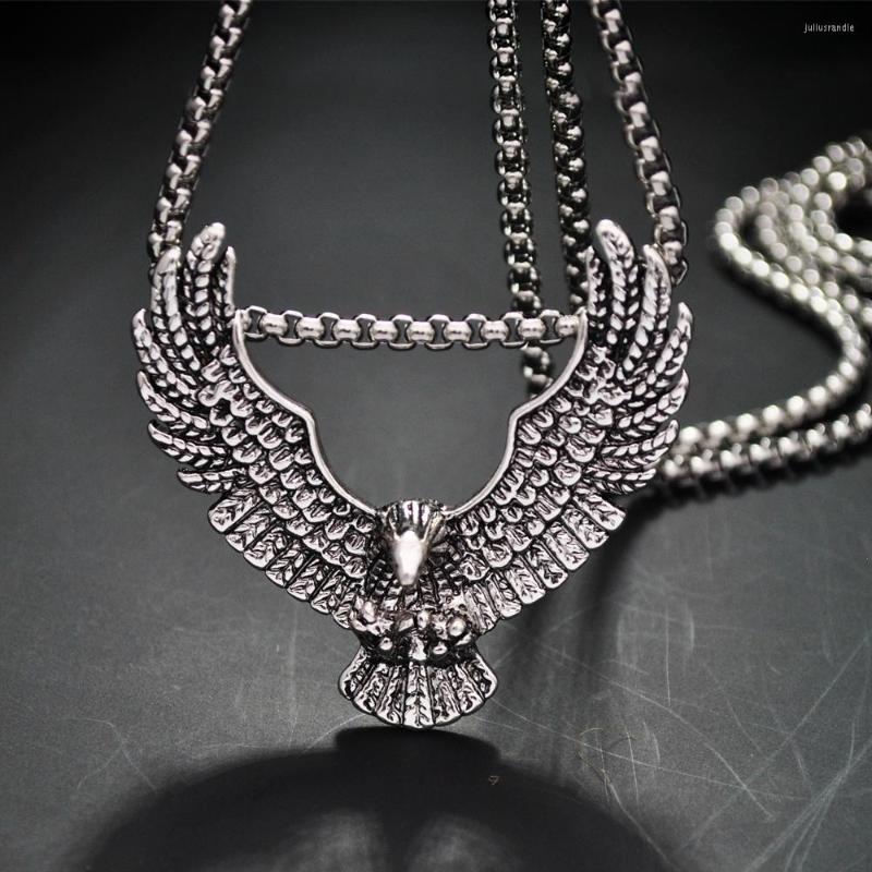Pendant Necklaces Men's Winter Sweater Chain Titanium Steel Flying Eagle 70cm Long Link Fashion Vintage Couple Necklace Gift
Pendant Necklaces Men's Winter Sweater Chain Titanium Steel Flying Eagle 70cm Long Link Fashion Vintage Couple Necklace Gift