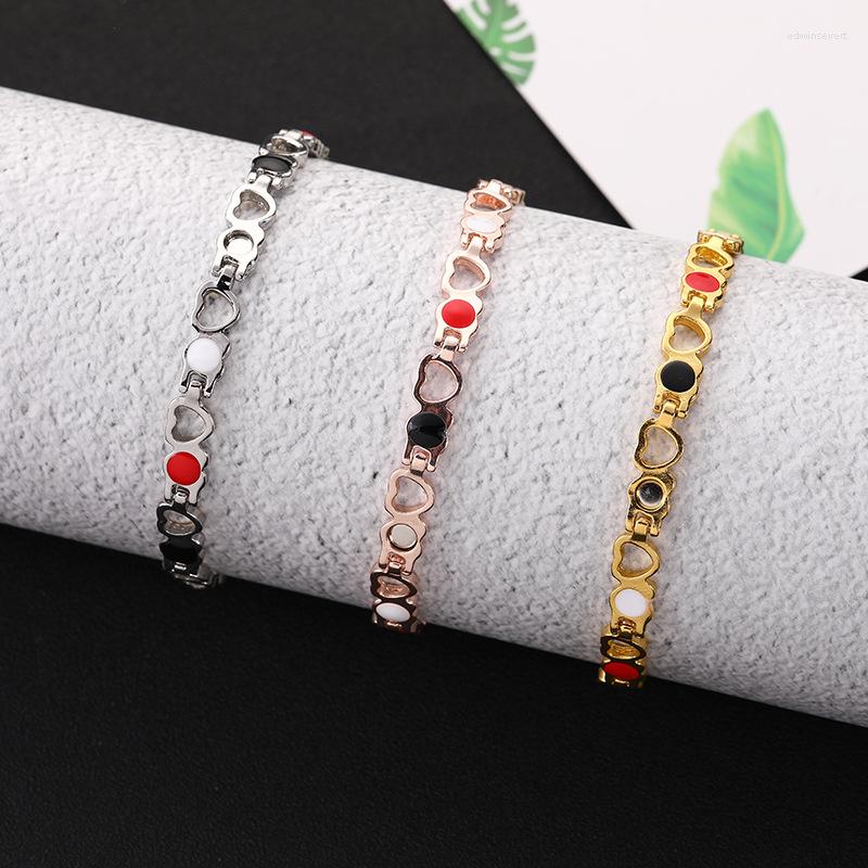 Charm Bracelets Love Heart Hollow Magnetic Bracelet For Women Health Fashion Energy Bangles Couple Magnets Wristband Jewelry Accessary
Charm Bracelets Love Heart Hollow Magnetic Bracelet For Women Health Fashion Energy Bangles Couple Magnets Wristband Jewelry Accessary