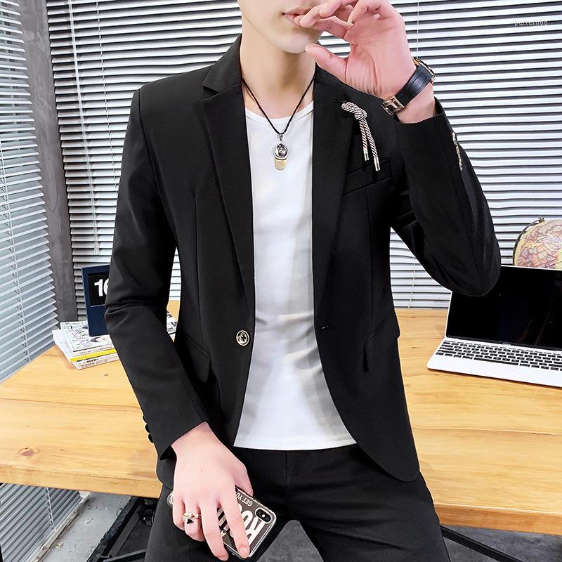 Men's Suits Spring And Autumn Men's Casual Slim Fit Suit Jacket Korean Solid Color Small, Black
Men's Suits Spring And Autumn Men's Casual Slim Fit Suit Jacket Korean Solid Color Small, Black