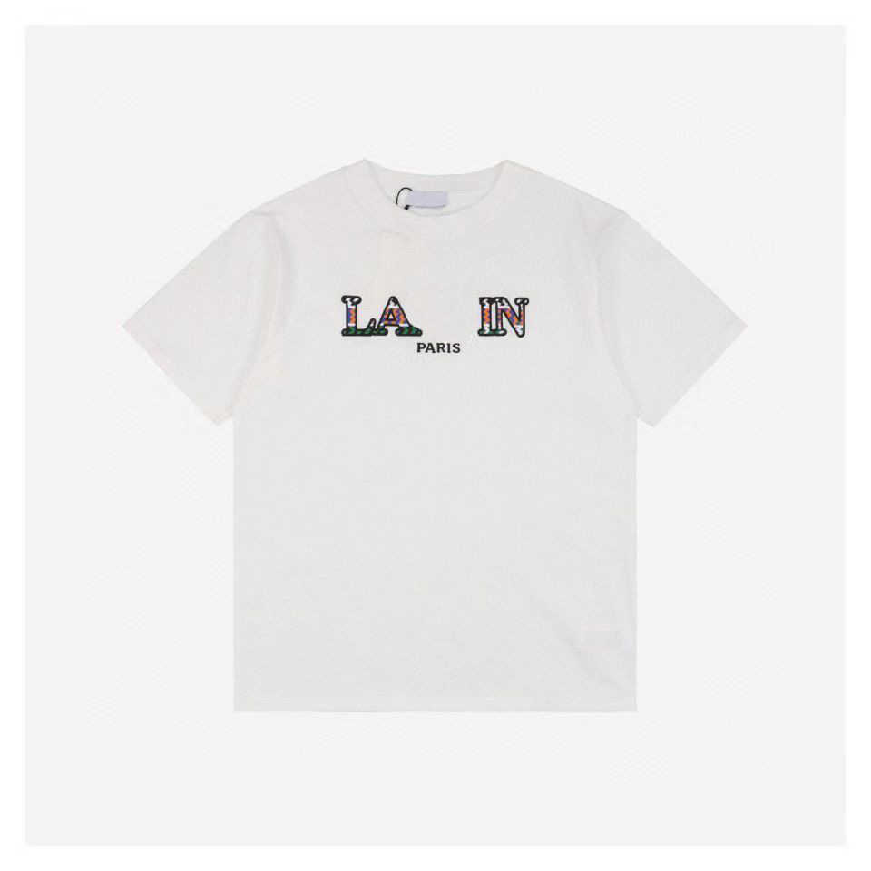 Designer Luxury Lanvin Classic Fantastic National Style Letter Embroidery Short Sleeve Men' And Women' T-shirt Loose Versatile Fashion
Designer Luxury Lanvin Classic Fantastic National Style Letter Embroidery Short Sleeve Men' And Women' T-shirt Loose Versatile Fashion