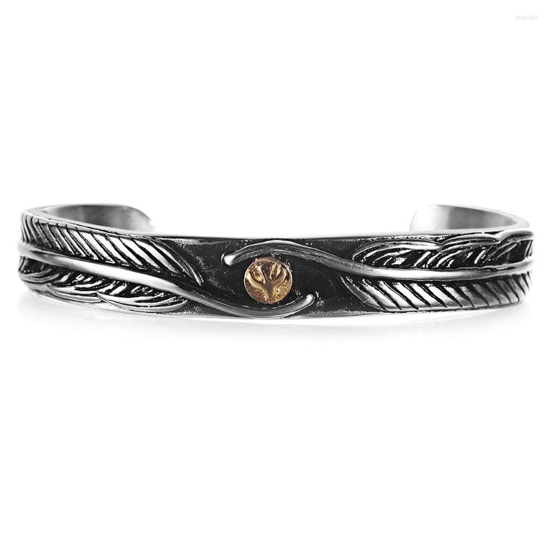 Bangle Men Open Cuff Twist Thorns Wire Pulsera Titanium Steel Geometric Bracelet Barbed Jewelry Viking Bangles Ss-167
Bangle Men Open Cuff Twist Thorns Wire Pulsera Titanium Steel Geometric Bracelet Barbed Jewelry Viking Bangles Ss-167