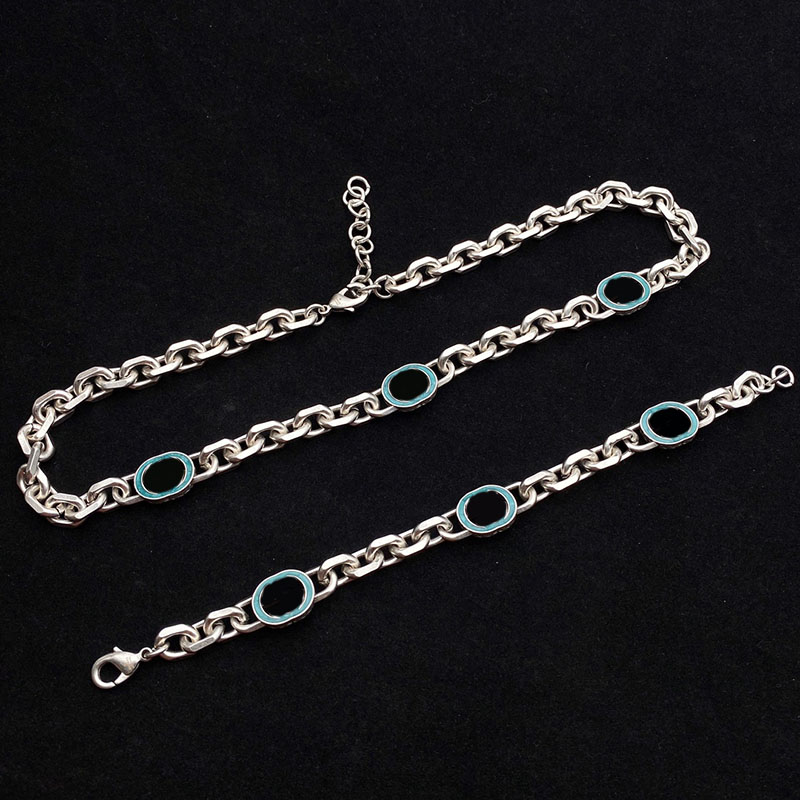 Green Enamel Oval Ring Necklaces Women Silver Link Chain Bracelets Plain Simple Adjustable Pendant Necklaces
Green Enamel Oval Ring Necklaces Women Silver Link Chain Bracelets Plain Simple Adjustable Pendant Necklaces