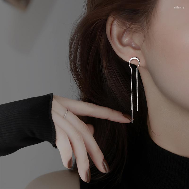 Backs Earrings 1PC 925 Silver Needle Long Earring Color Simple Tassel Chain Statement Women Korea Joker Ear Line Jewelry Gift
Backs Earrings 1PC 925 Silver Needle Long Earring Color Simple Tassel Chain Statement Women Korea Joker Ear Line Jewelry Gift