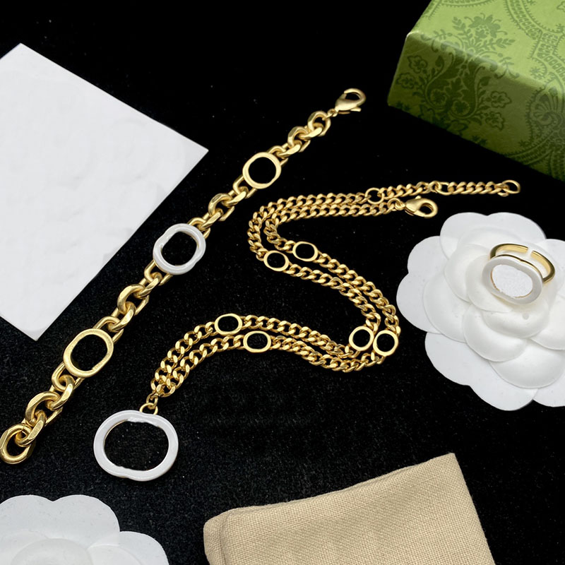 White Drop Glue Earrings Golden Base Pendant Necklaces Hollow Oval Rings for Women Thick Link Chain Bracelets
White Drop Glue Earrings Golden Base Pendant Necklaces Hollow Oval Rings for Women Thick Link Chain Bracelets