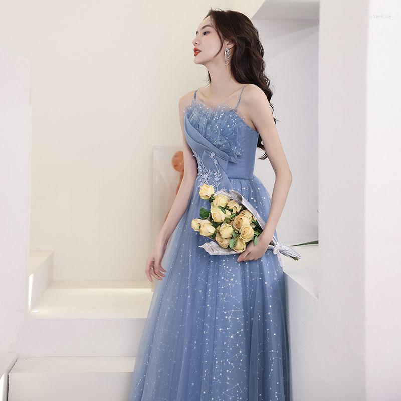 Party Dresses GUXQD Design Women Evening Shiny Appliques Tulle Prom Gowns Spaghetti Strap Vestido De Fiesta, Blue
Party Dresses GUXQD Design Women Evening Shiny Appliques Tulle Prom Gowns Spaghetti Strap Vestido De Fiesta, Blue
