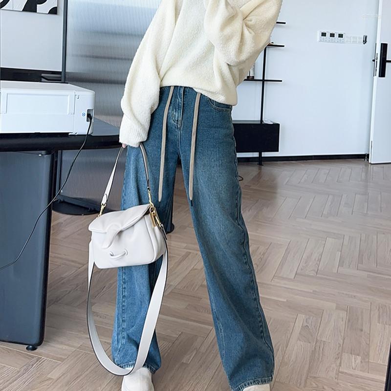 Women' Jeans Women For Straight Loose BF 2023 Spring Lace Up High Waist Casual Jean Female Denim Wide Leg Pants Streetwear WJ23, Blue
Women' Jeans Women For Straight Loose BF 2023 Spring Lace Up High Waist Casual Jean Female Denim Wide Leg Pants Streetwear WJ23, Blue