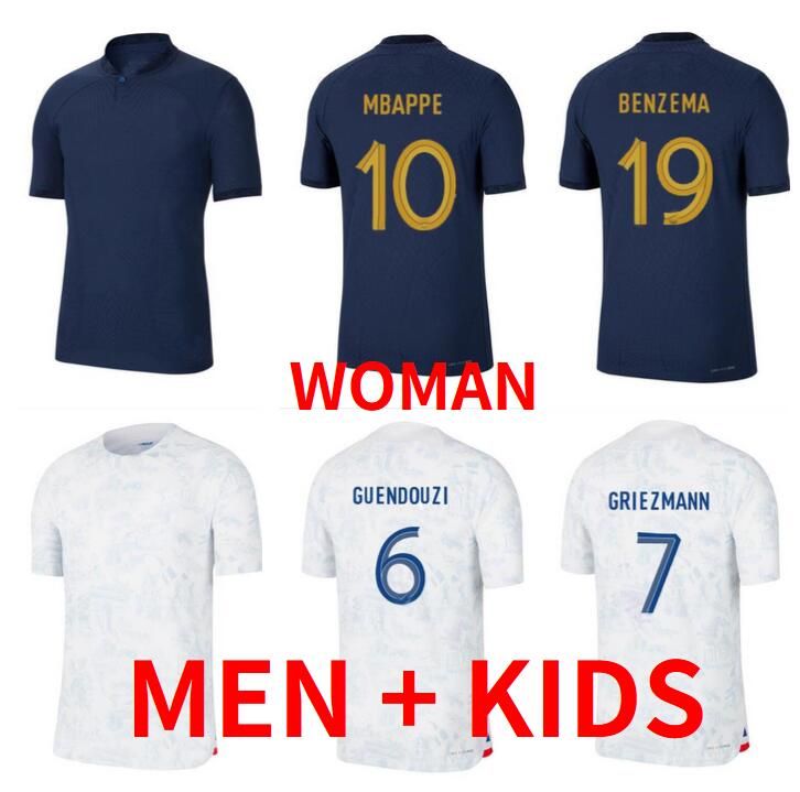 MBAPPE BENZEMA French soccer jerseys 2022 GRIEZMANN POGBA football shirt KANTE KIMPEMBE maillot de foot HERNANDEZ TCHOUAMENI GUENDOUZI GIROUD Men kids kit women ZZ, 22/23
MBAPPE BENZEMA French soccer jerseys 2022 GRIEZMANN POGBA football shirt KANTE KIMPEMBE maillot de foot HERNANDEZ TCHOUAMENI GUENDOUZI GIROUD Men kids kit women ZZ, 22/23