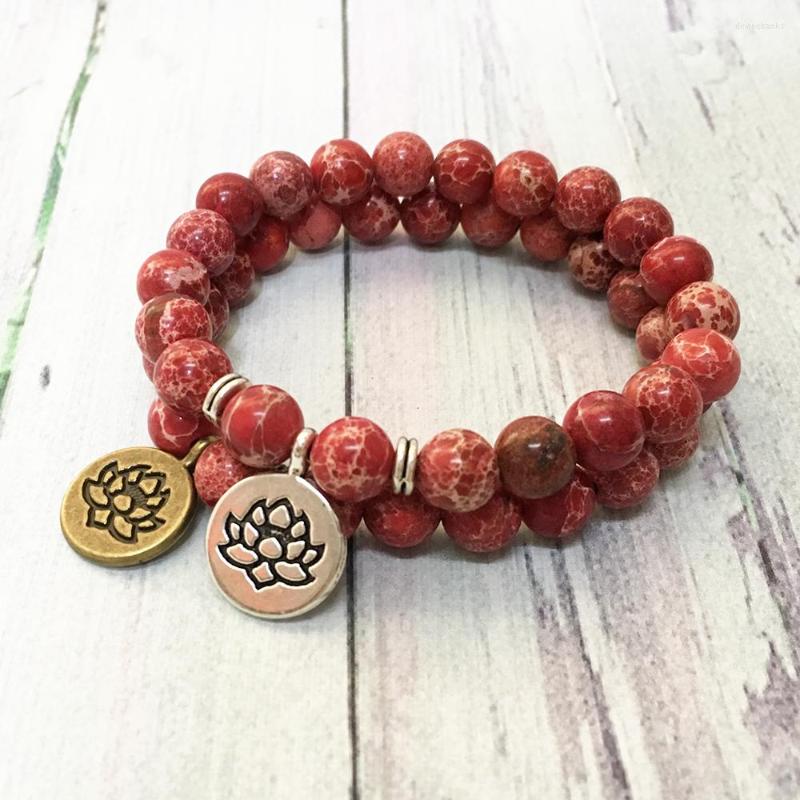 Strand MG0564 Natural Red Regalite Stone Bracelet For Women High Quality Mala Yoga Spiritual Powerful Energy Jewelry
Strand MG0564 Natural Red Regalite Stone Bracelet For Women High Quality Mala Yoga Spiritual Powerful Energy Jewelry