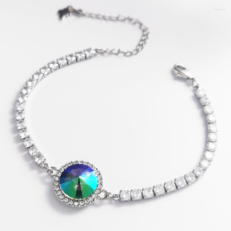 Charm Bracelets Women's Made With Austrian Crystal For Valentine's Day Fashion Round Design Hand Jewelry Girls Bijoux Gifts
Charm Bracelets Women's Made With Austrian Crystal For Valentine's Day Fashion Round Design Hand Jewelry Girls Bijoux Gifts