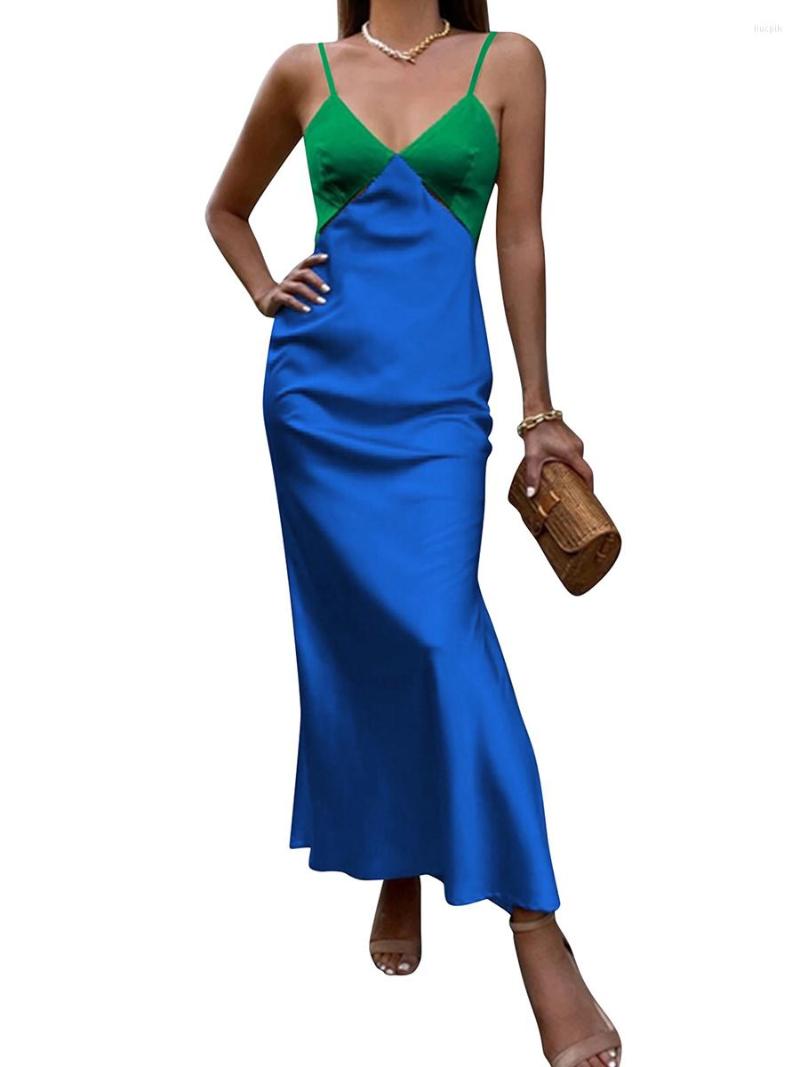 Casual Dresses Women Hollow Out Long Dress Strapless Tube Top Color Block Cut Bodycon, Blue
Casual Dresses Women Hollow Out Long Dress Strapless Tube Top Color Block Cut Bodycon, Blue