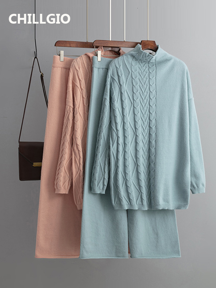 Women's Two Piece Pants CHILLIGO Women Knitted Sweater Set Winter Autumn Warm PulloversWide Leg Pant Casual Fashion Tracksuit Turtleneck Suit 230314, Wine red
Women's Two Piece Pants CHILLIGO Women Knitted Sweater Set Winter Autumn Warm PulloversWide Leg Pant Casual Fashion Tracksuit Turtleneck Suit 230314, Wine red