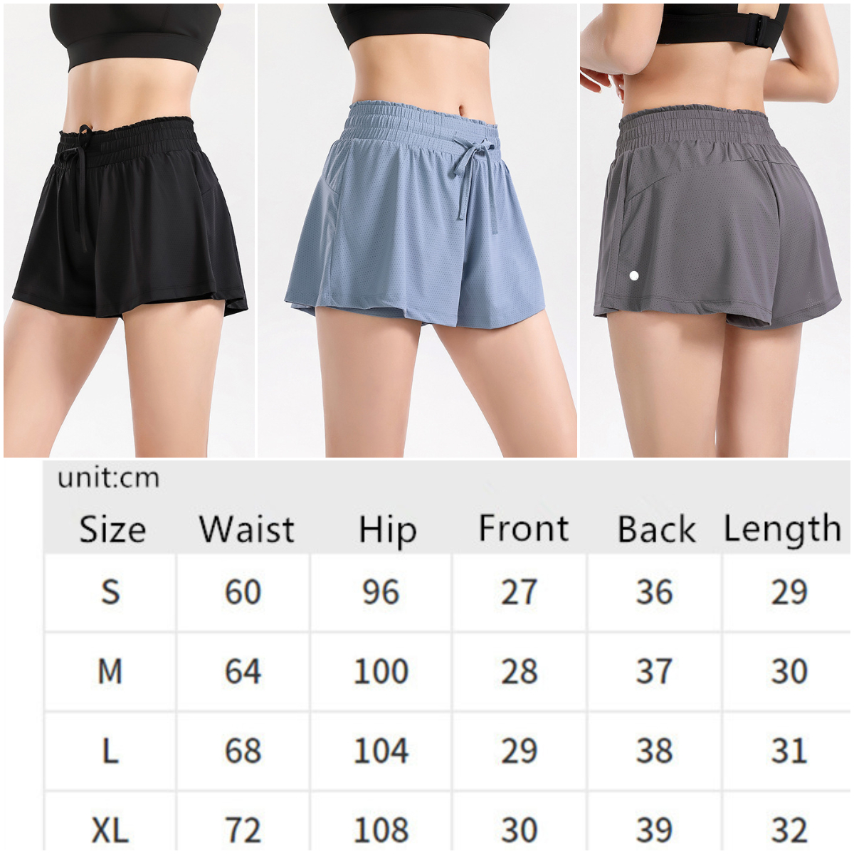 LL-1838 Womens Yoga Outfits High Waist Exercise Fitness Wear Shorts Pants Girls Running Elastic Short Pants Cheerleaders Lycra Sportswear Prevent Wardrobe Culotte, Black
LL-1838 Womens Yoga Outfits High Waist Exercise Fitness Wear Shorts Pants Girls Running Elastic Short Pants Cheerleaders Lycra Sportswear Prevent Wardrobe Culotte, Black